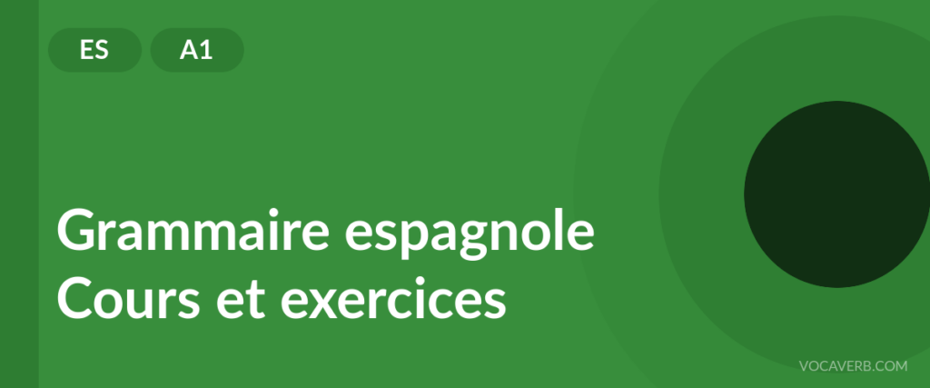 Grammaire espagnole