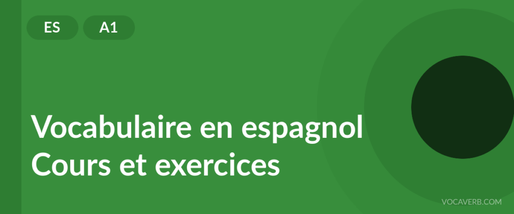 Vocabulaire en espagnol