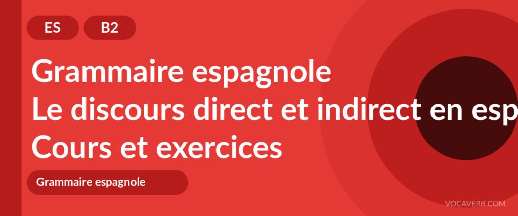 Le discours direct et indirect en espagnol