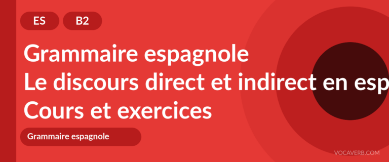 Le discours direct et indirect en espagnol [B2] — VocaVerb