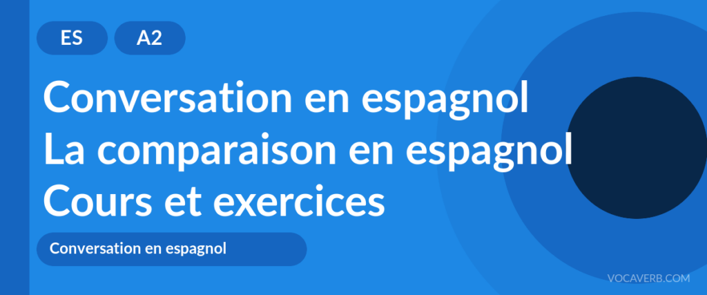 La comparaison en espagnol