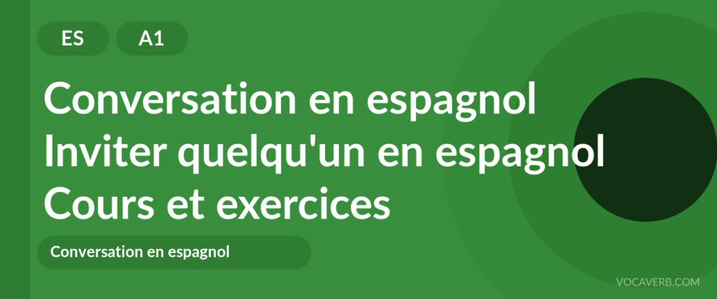 Inviter quelqu'un en espagnol
