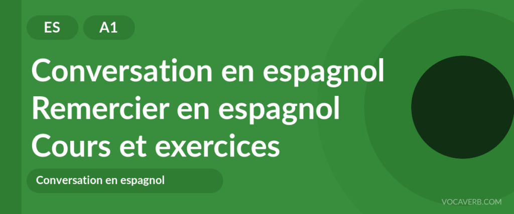 Remercier en espagnol