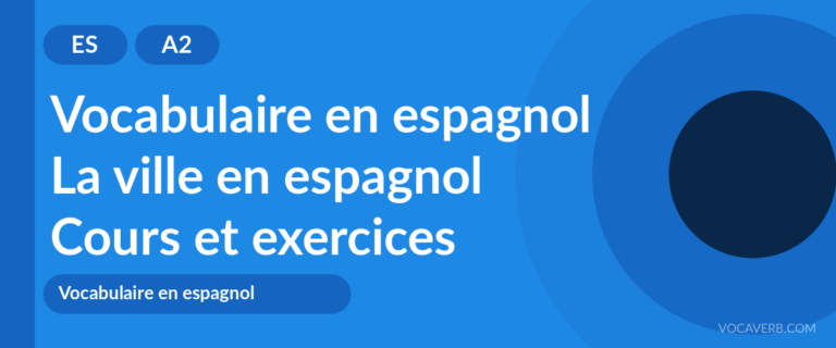 La ville en espagnol [A2] — VocaVerb