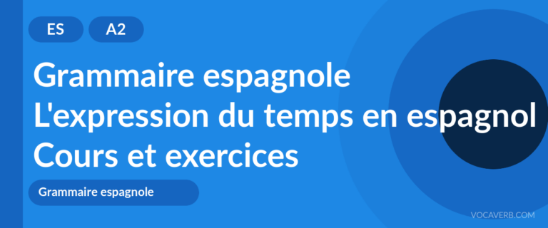 L'expression du temps en espagnol [A2] — VocaVerb