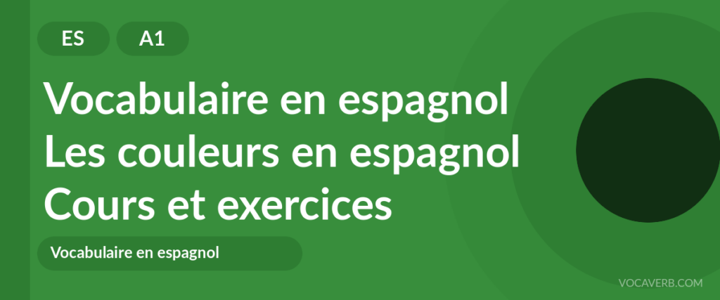 Les couleurs en espagnol