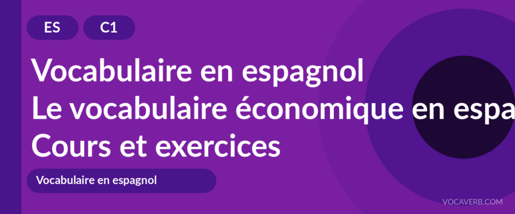 Le vocabulaire économique en espagnol