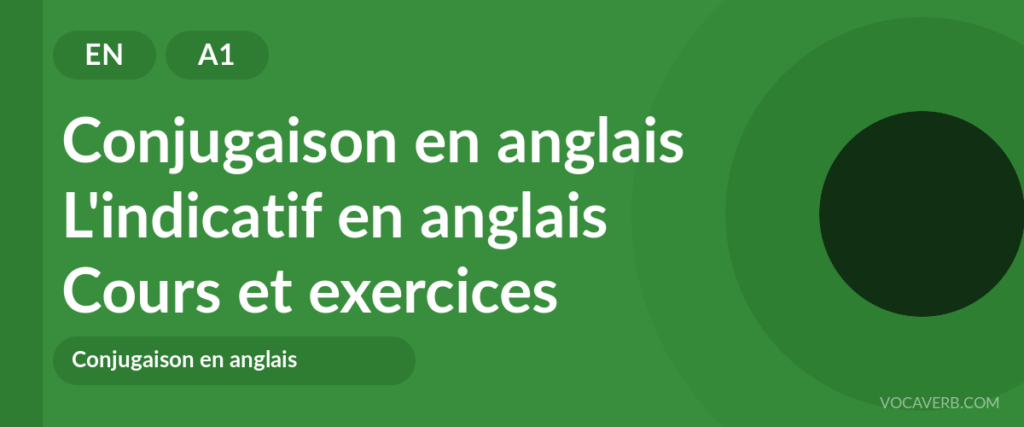 L'indicatif en anglais