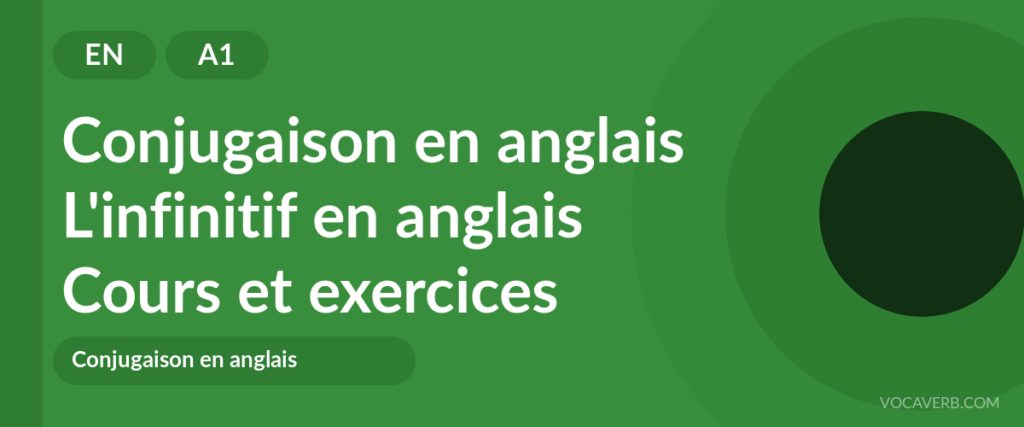 L'infinitif en anglais