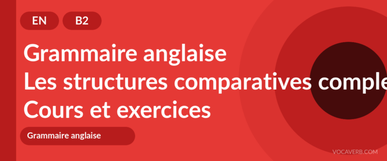 Les structures comparatives complexes en anglais [B2] — VocaVerb