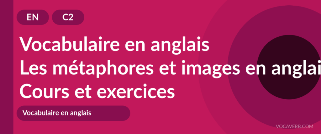 Les métaphores et images en anglais