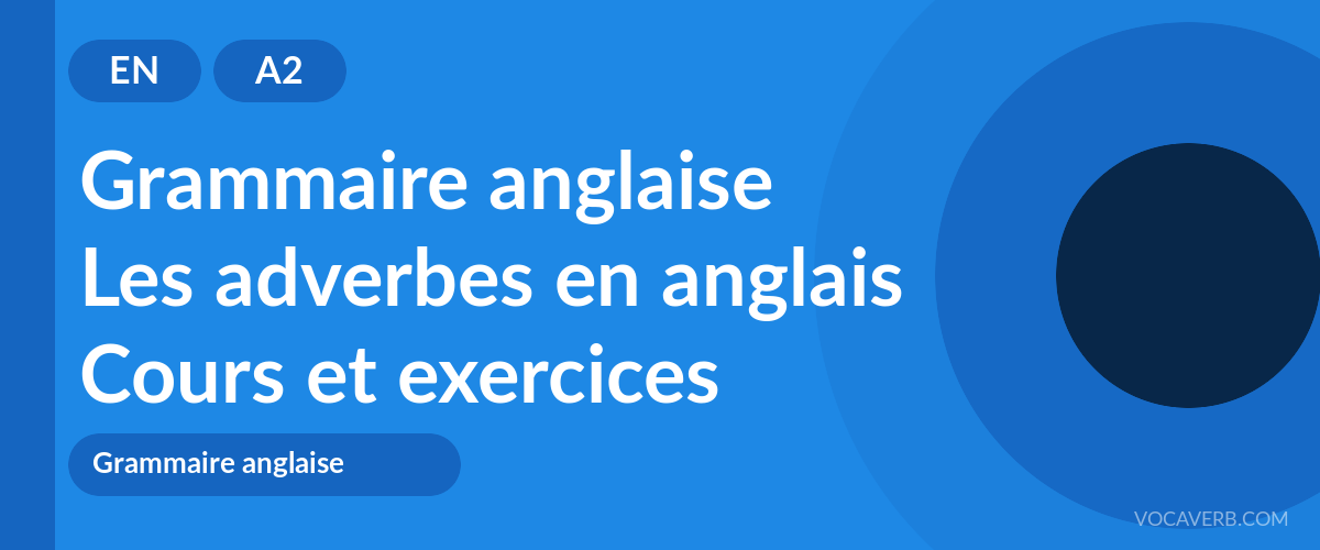 Les adverbes en anglais [A2] — VocaVerb