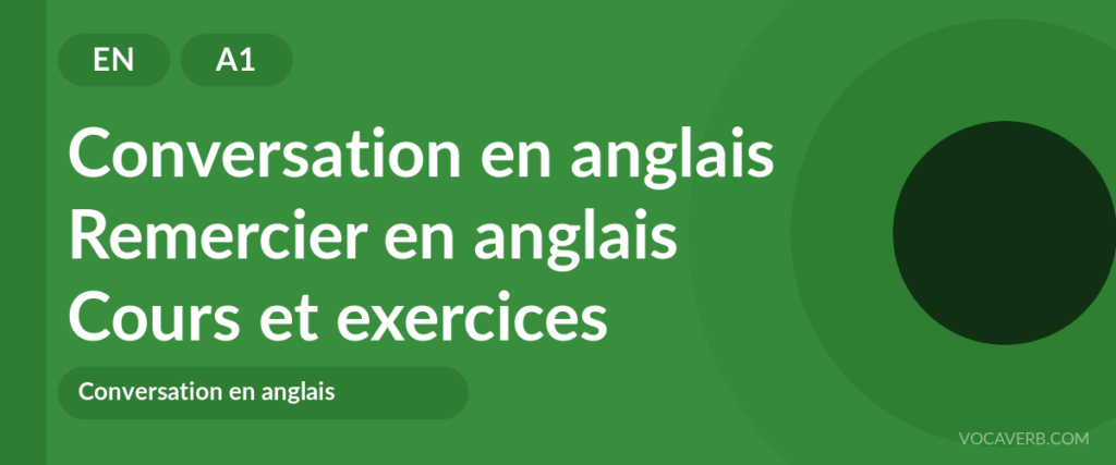 Remercier en anglais