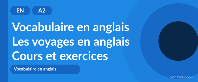 Les voyages en anglais [A2] — VocaVerb