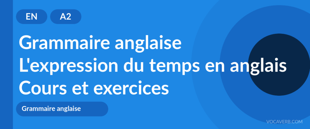 L'expression du temps en anglais