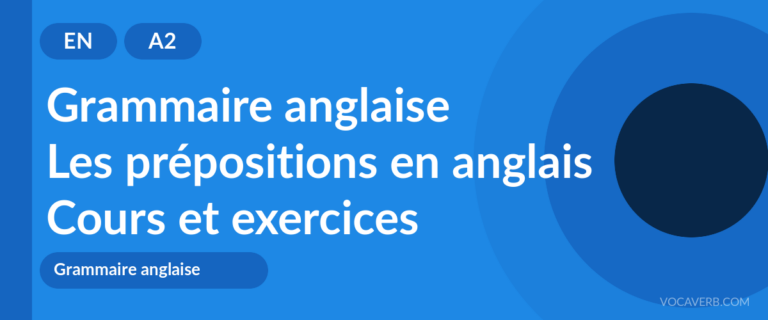 Les prépositions en anglais [A2] — VocaVerb