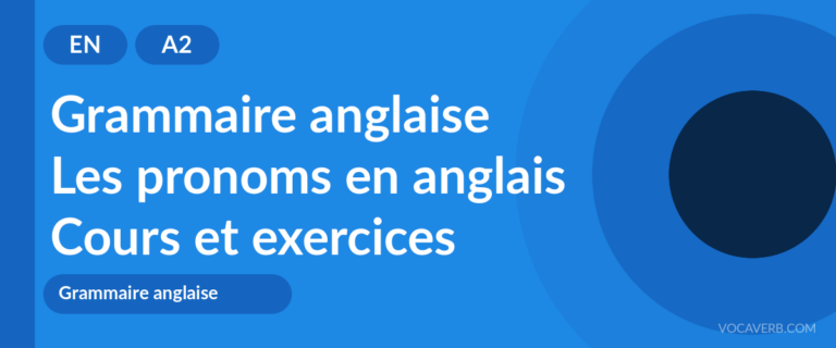 Les pronoms en anglais [A2] — VocaVerb