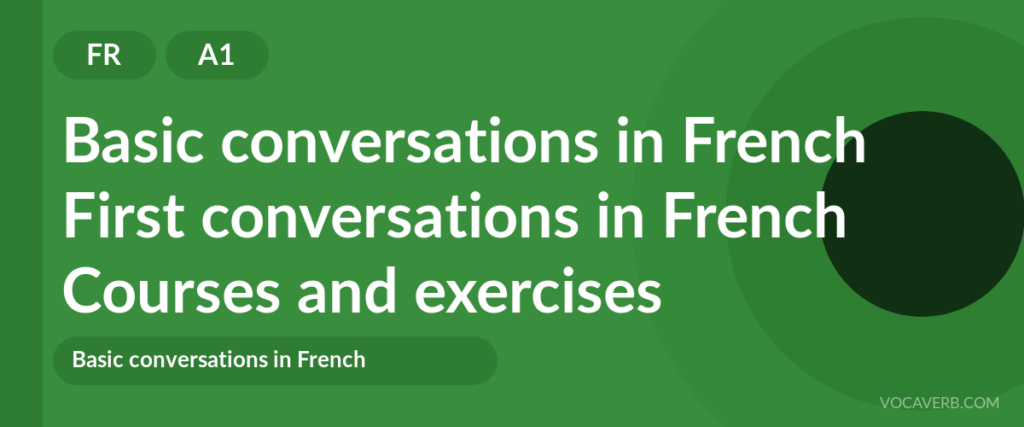 First conversations in French