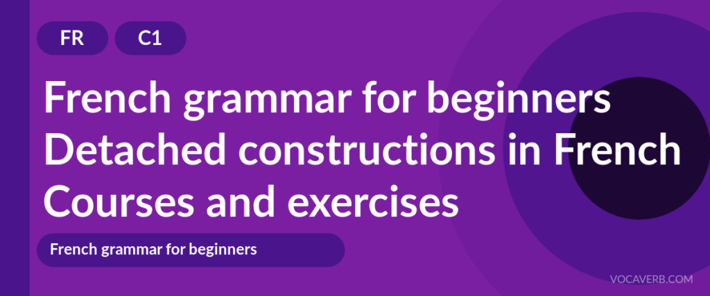 Detached constructions in French
