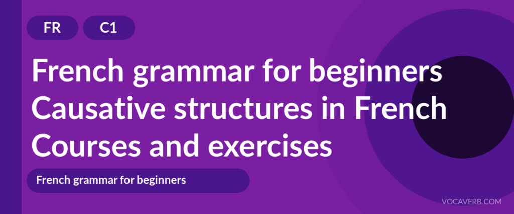 Causative structures in French