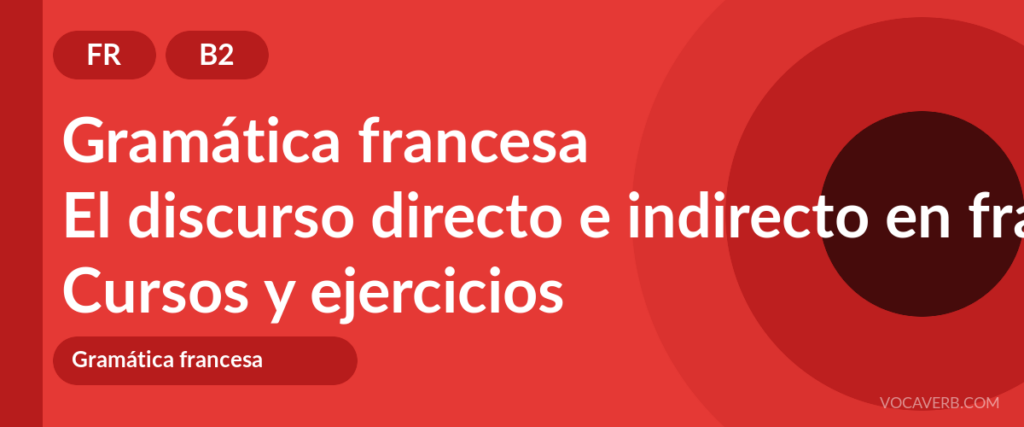 El discurso directo e indirecto en francés