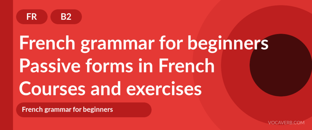 Passive forms in French