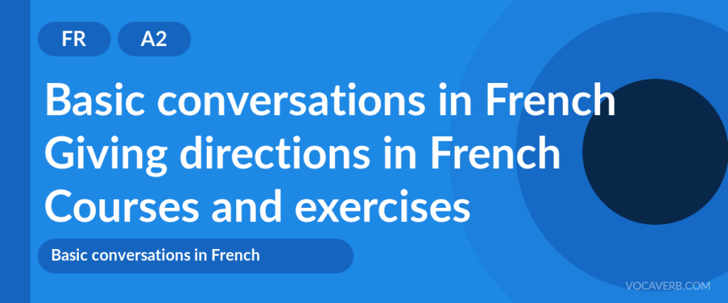 Giving directions in French
