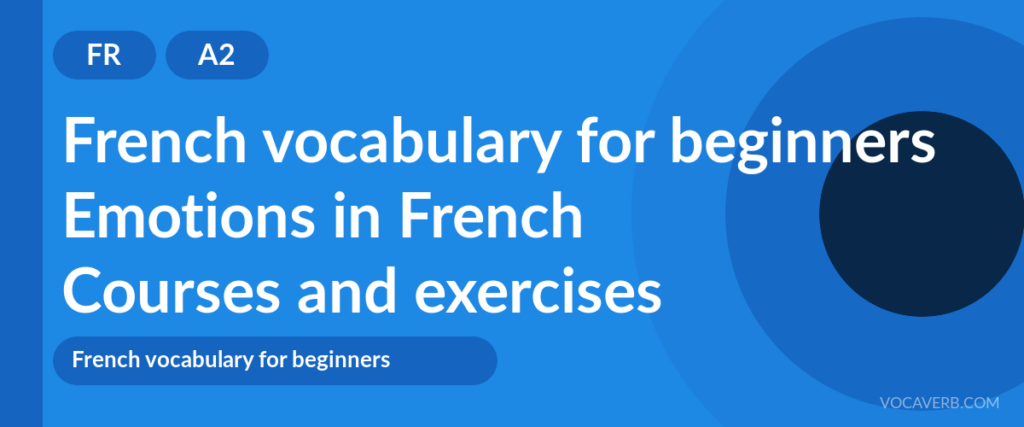 Emotions in French