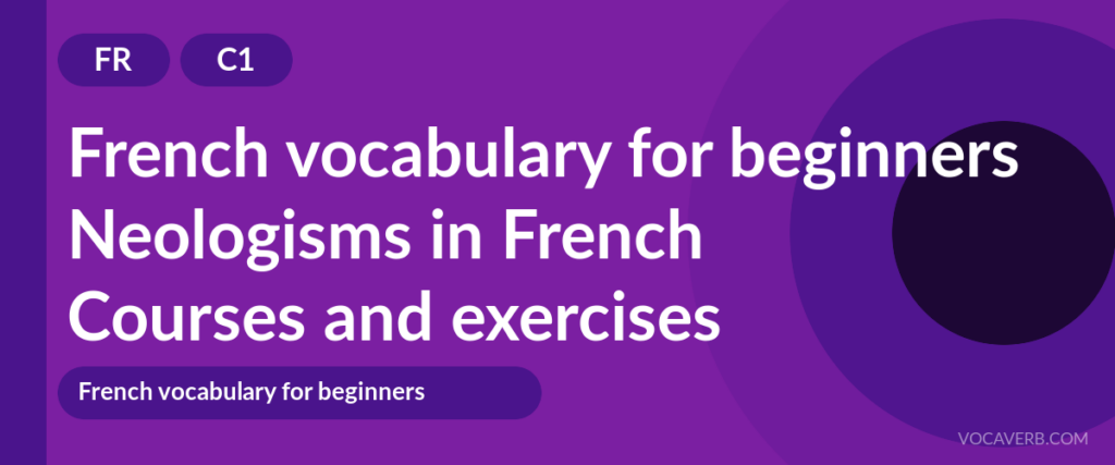Neologisms in French
