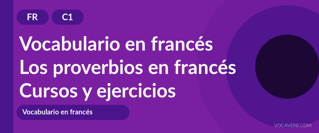 Los proverbios en francés