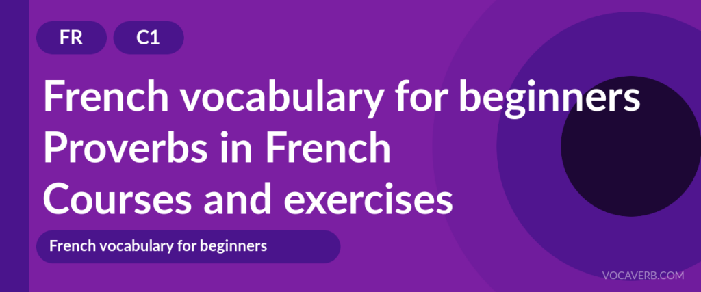Proverbs in French