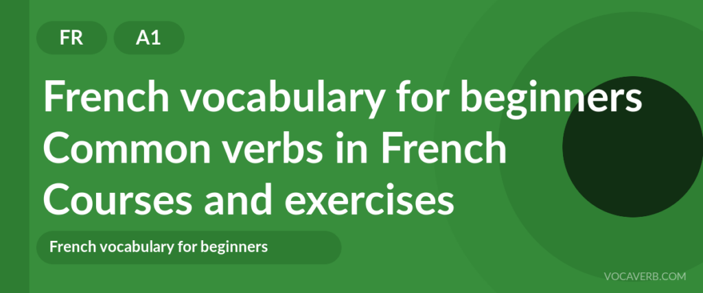 Common verbs in French