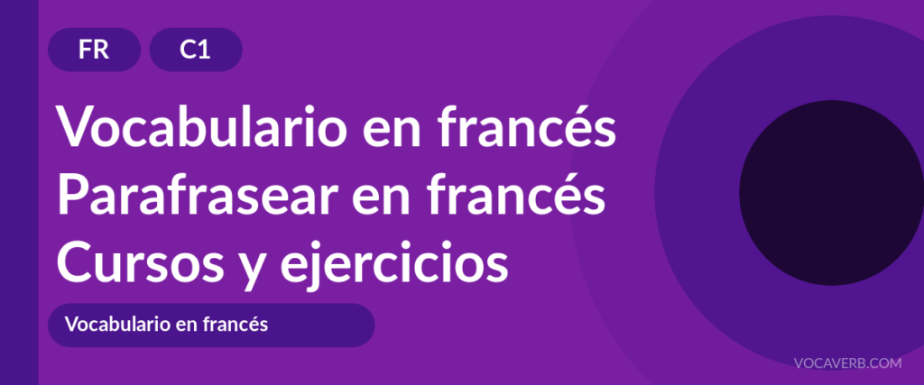 Parafrasear en francés