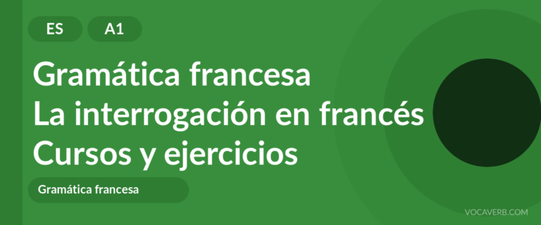 La interrogación en francés [A1] — VocaVerb