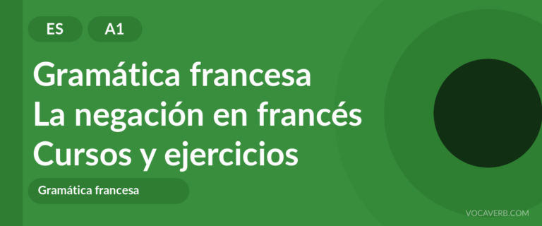 La negación en francés [A1] — VocaVerb