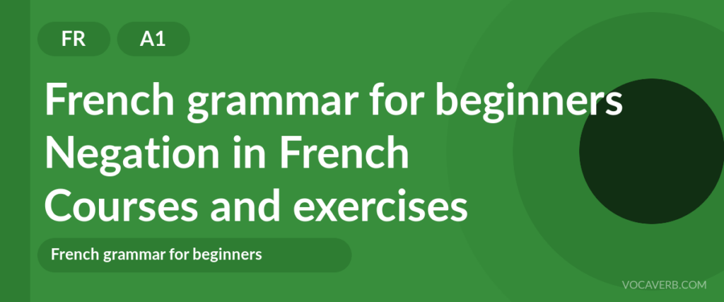 Negation in French