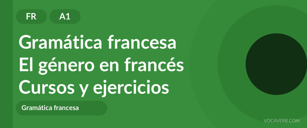 El género en francés