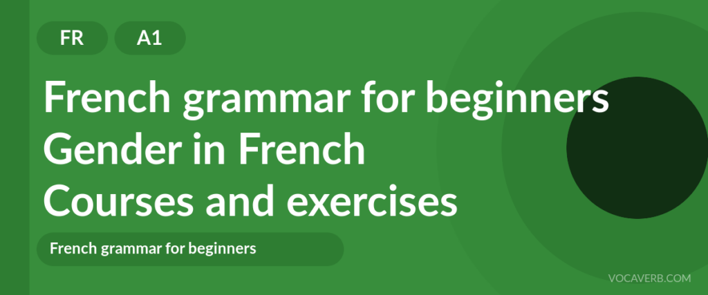 Gender in French