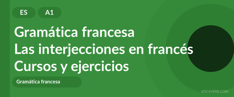 Las interjecciones en francés [A1] — VocaVerb