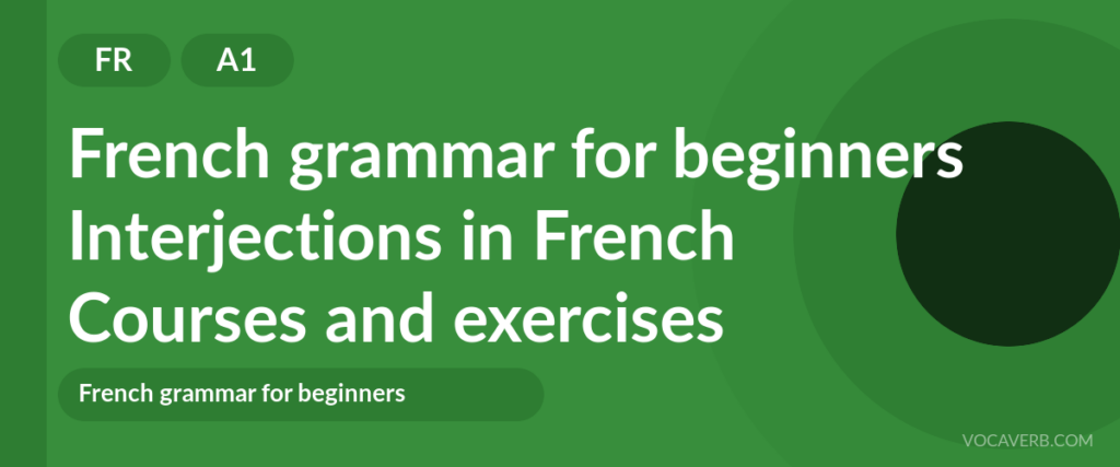 Interjections in French