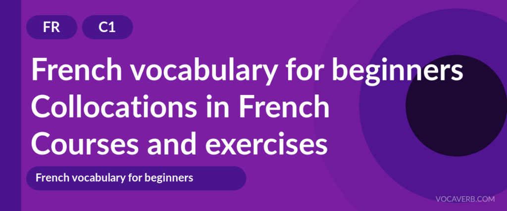 Collocations in French