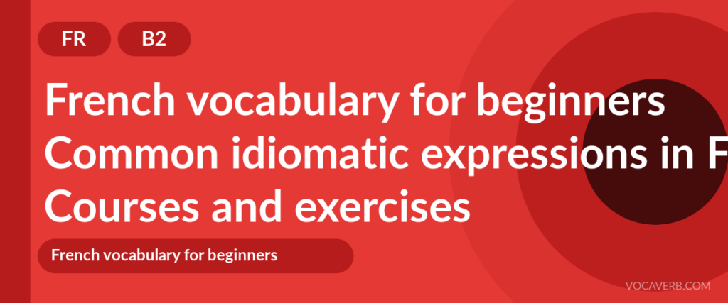 Common idiomatic expressions in French