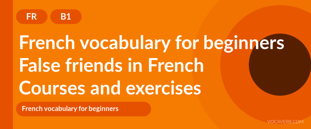 False friends in French