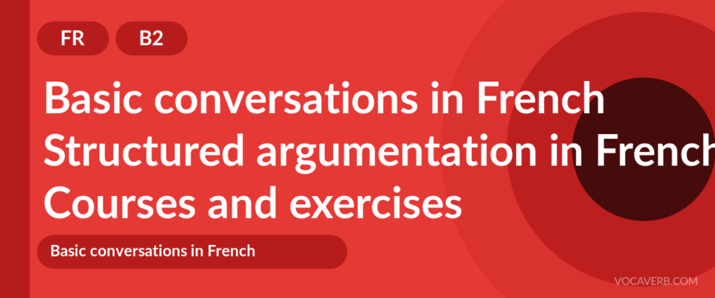 Structured argumentation in French