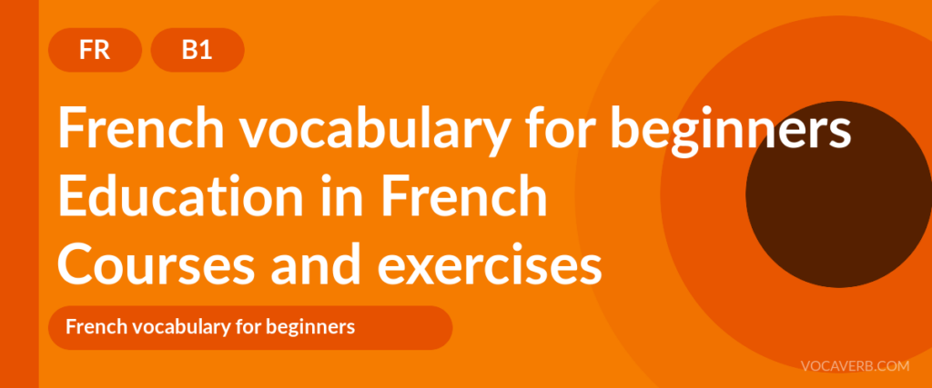 Education in French