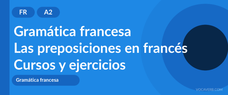 Las preposiciones en francés [A2] — VocaVerb