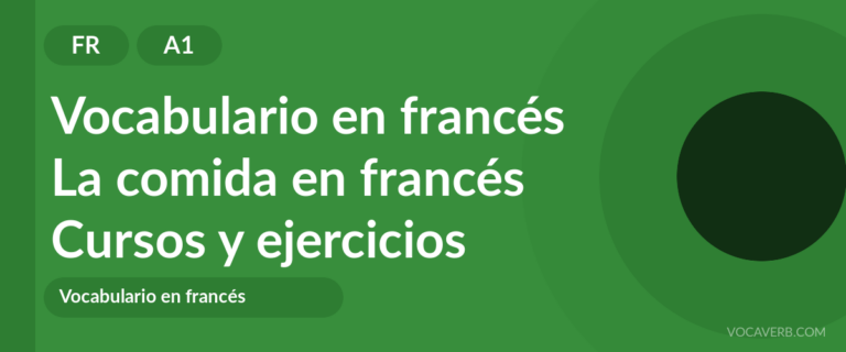 La comida en francés [A1] — VocaVerb
