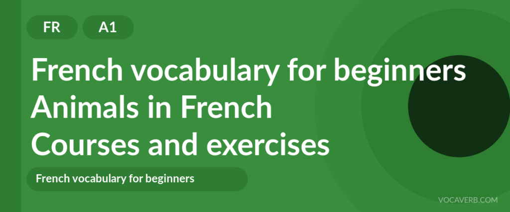 Animals in French
