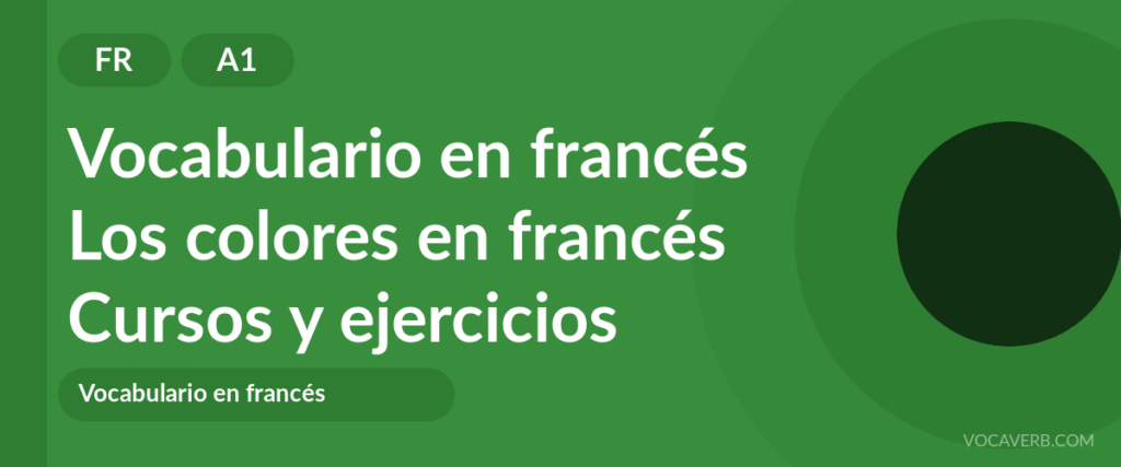 Los colores en francés