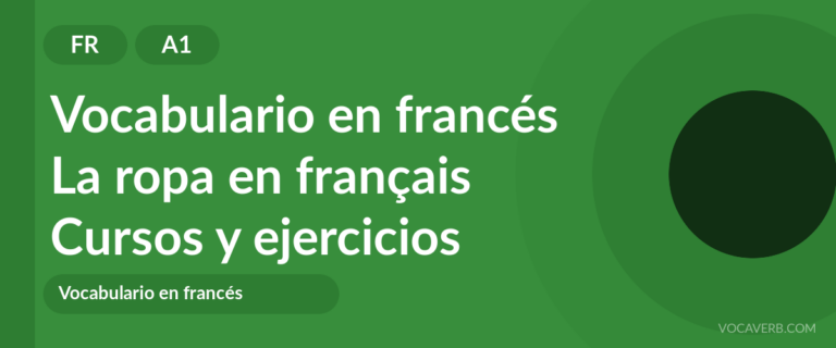 La ropa en français [A1] — VocaVerb